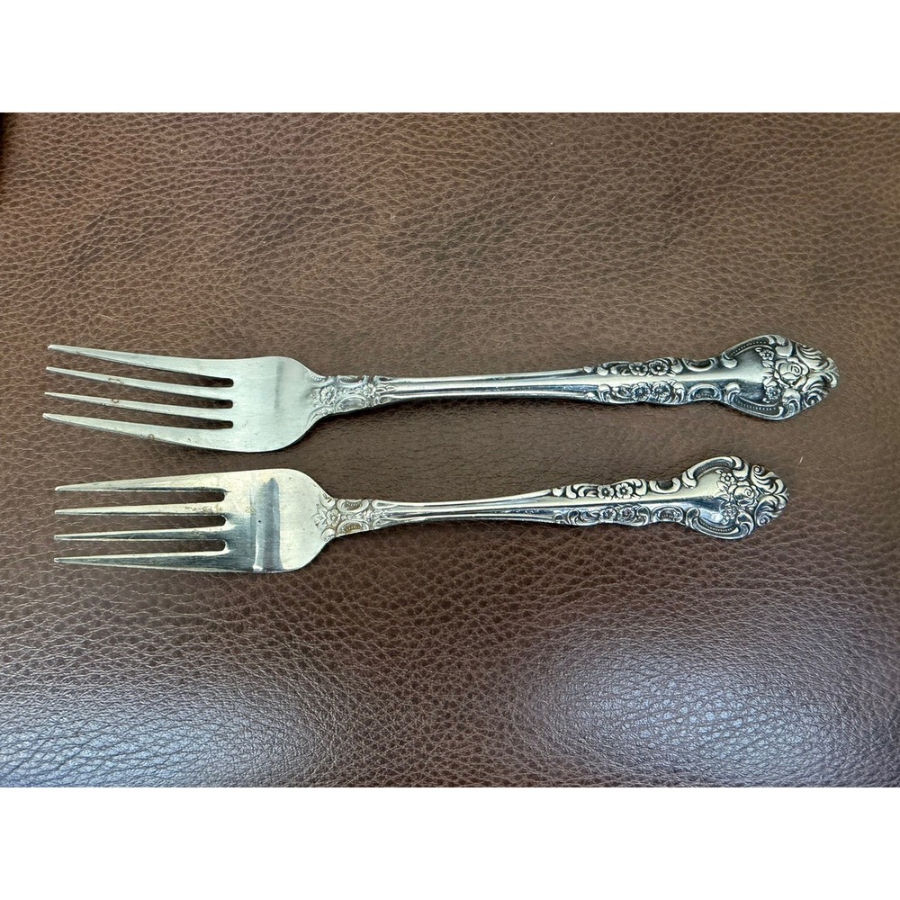 Stainless Japan Vintage Replacement Forks Scroll Flower Rose Floral Victorian
